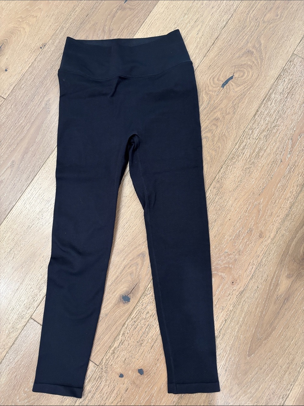 JCrew Black Ribbed Stretch Leggings - Classic Comfort